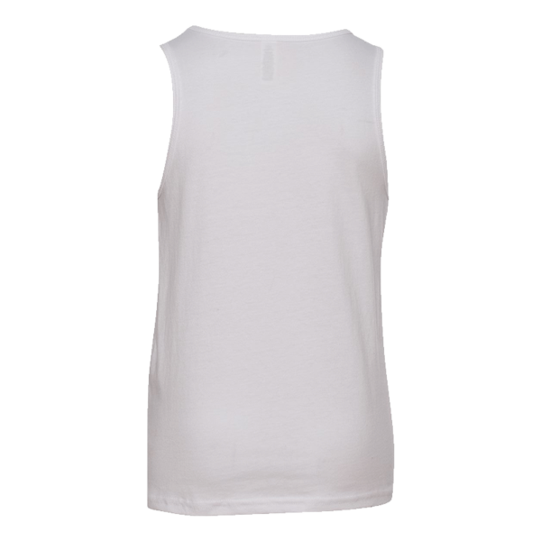 Bella + Canvas Youth Jersey Tank, White, Back view