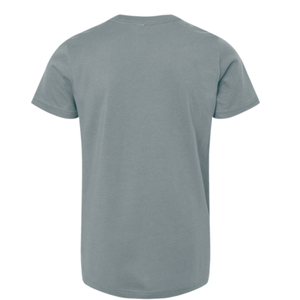 Bella + Canvas Youth Jersey Tee, Blue Storm, Back view
