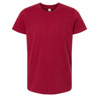 Bella + Canvas Youth Jersey Tee, Cardinal, Front view