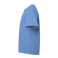 Bella + Canvas Youth Jersey Tee, Columbia Blue, Left Sleeve view