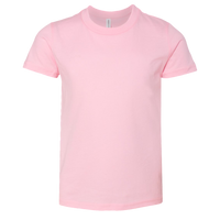 Bella + Canvas Youth Jersey Tee, Pink, Front view