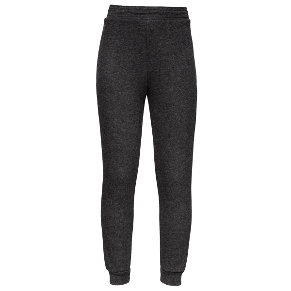 Bella + Canvas Youth Jogger Sweatpants, Dark Grey Heather, Front view