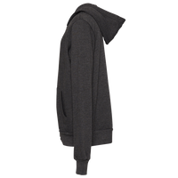 Bella + Canvas Youth Sponge Fleece Full-Zip Hoodie Sweatshirt, Dark Grey Heather, Left Sleeve view