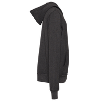 Bella + Canvas Youth Sponge Fleece Full-Zip Hoodie Sweatshirt, Dark Grey Heather, Right Sleeve view
