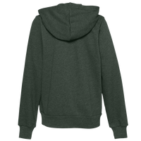 Bella + Canvas Youth Sponge Fleece Full-Zip Hoodie Sweatshirt, Heather Forest, Back view