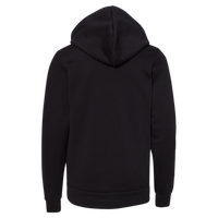 Bella + Canvas Youth Sponge Fleece Hoodie Sweatshirt, Black, Back view
