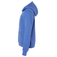 Bella + Canvas Youth Sponge Fleece Hoodie Sweatshirt, Heather True Royal, Left Sleeve view