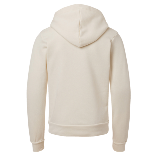 Bella + Canvas Youth Sponge Fleece Hoodie Sweatshirt, Natural, Back view