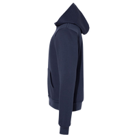 Bella + Canvas Youth Sponge Fleece Hoodie Sweatshirt, Navy, Left Sleeve view