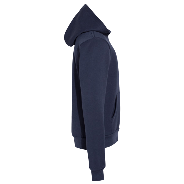 Bella + Canvas Youth Sponge Fleece Hoodie Sweatshirt, Navy, Right Sleeve view