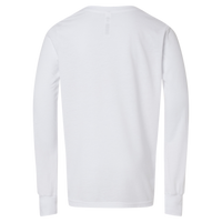 Bella + Canvas Youth Triblend Long Sleeve Tee, Solid White Triblend, Back view
