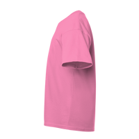 Bella + Canvas Youth Triblend Tee, Charity Pink Triblend, Left Sleeve view