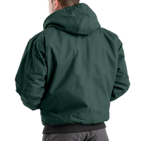 Berne Apparel Men's Berne Heritage Hooded Jacket, Green, Back view
