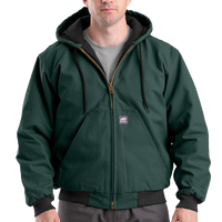 Berne Apparel Men's Berne Heritage Hooded Jacket, Green, Front view