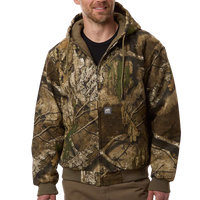 Berne Apparel Men's Berne Heritage Hooded Jacket, Realtree Apx, Front view