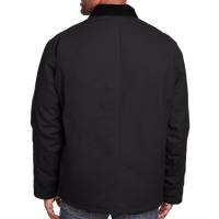Berne Apparel Men's Heritage Chore Coat, Black, Back view