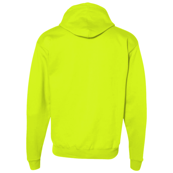 Berne Apparel Men's Heritage Thermal-Lined Full-Zip Hooded Sweatshirt, Yellow, Back view