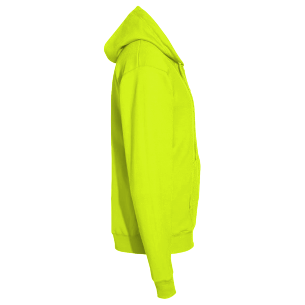 Berne Apparel Men's Heritage Thermal-Lined Full-Zip Hooded Sweatshirt, Yellow, Right Sleeve view