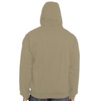 Berne Apparel Men's Heritage Thermal Lined Hooded Sweatshirt, Alpine Green, Back view