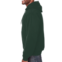 Berne Apparel Men's Heritage Thermal Lined Hooded Sweatshirt, Green, Left Sleeve view
