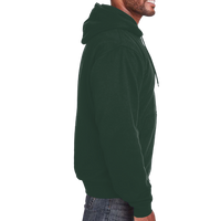 Berne Apparel Men's Heritage Thermal Lined Hooded Sweatshirt, Green, Right Sleeve view