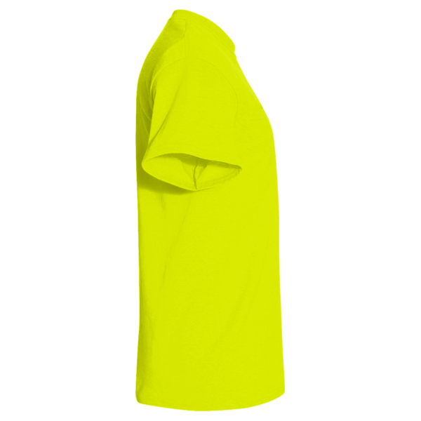 Berne Apparel Men's Hi-Vis Class 2 Color Blocked Pocket T-Shirt, Hi Vis Yellow, Right Sleeve view