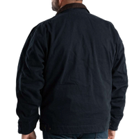 Berne Apparel Men's Highland Washed Gasoline Jacket, Midnight, Back view