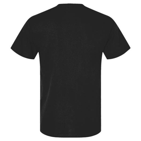 Berne Apparel Men's Lightweight Performance Pocket T-Shirt, Black, Back view