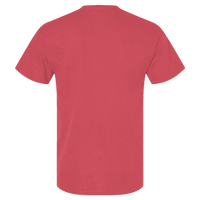 Berne Apparel Men's Lightweight Performance Pocket T-Shirt, Deep Red, Back view