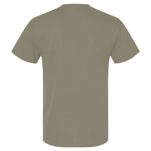 Berne Apparel Men's Lightweight Performance Pocket T-Shirt, Lichen, Back view