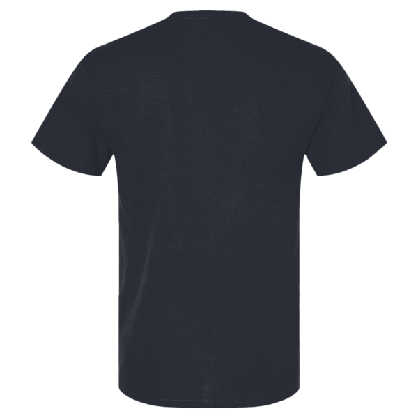 Berne Apparel Men's Lightweight Performance Pocket T-Shirt, Navy, Back view