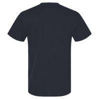 Berne Apparel Men's Lightweight Performance Pocket T-Shirt, Navy, Back view