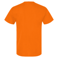 Berne Apparel Men's Lightweight Performance Pocket T-Shirt, Orange, Back view