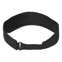 Big Accessories Chino Twill Visor, Black, Back view