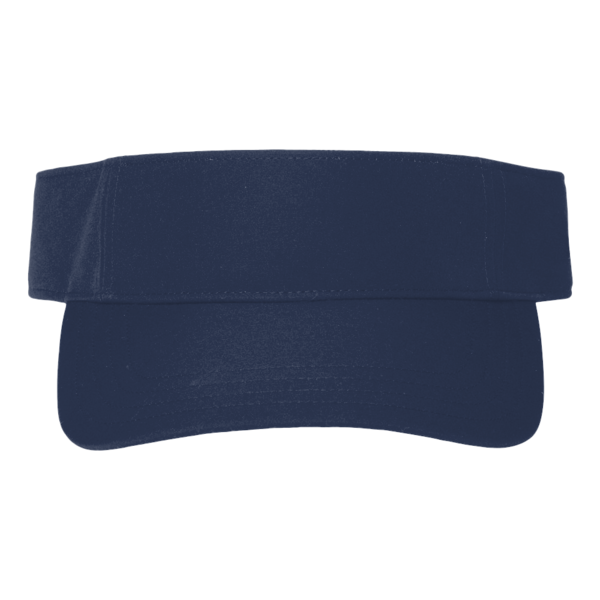 Big Accessories Chino Twill Visor, Navy, Front view
