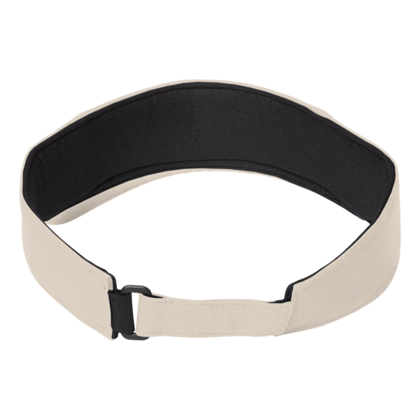Big Accessories Chino Twill Visor, Stone, Back view