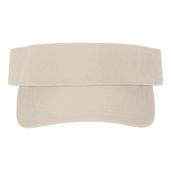 Big Accessories Chino Twill Visor, Stone, Front view