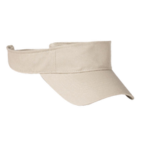 Big Accessories Chino Twill Visor, Stone, Right Side view
