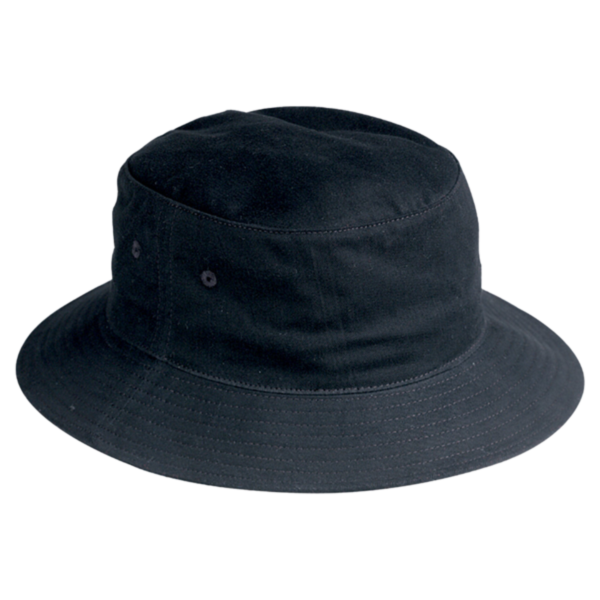Big Accessories Crusher Bucket Hat, Black, Front view