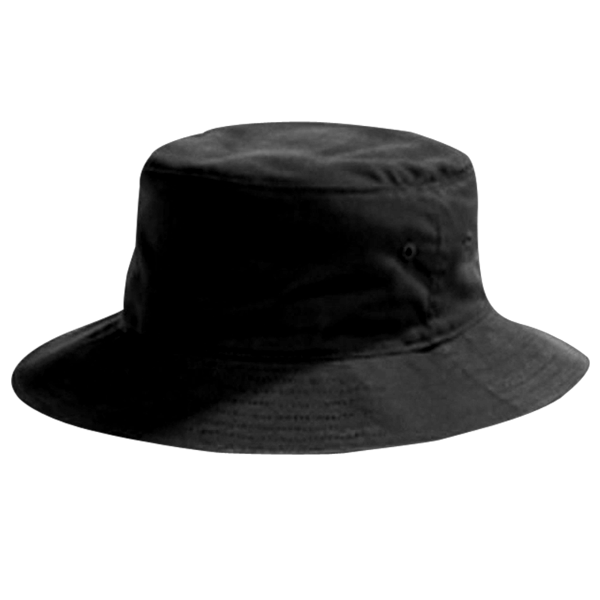 Big Accessories Crusher Bucket Hat, Black, Hat (Front) view