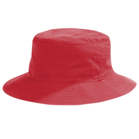 Big Accessories Crusher Bucket Hat, Red, Hat (Front) view