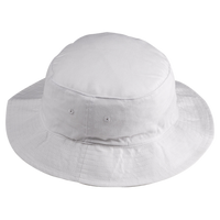 Big Accessories Crusher Bucket Hat, White, Front view