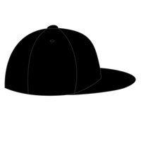 Big Accessories Flat Bill Cap, Black / Black, Headwear Right view