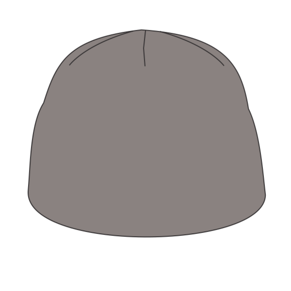 Big Accessories Fleece Beanie, Grey, Hat (Front) view