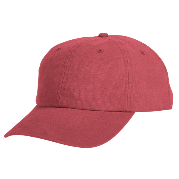 Big Accessories Heavy Washed Canvas Cap, Antique Red, Left Side view