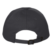 Big Accessories Heavy Washed Canvas Cap, Black, Back view