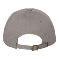 Big Accessories Heavy Washed Canvas Cap, Dark Grey, Back view