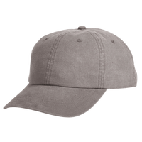 Big Accessories Heavy Washed Canvas Cap, Dark Grey, Left Side view