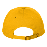 Big Accessories Heavy Washed Canvas Cap, Mustard, Back view