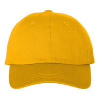 Big Accessories Heavy Washed Canvas Cap, Mustard, Front view